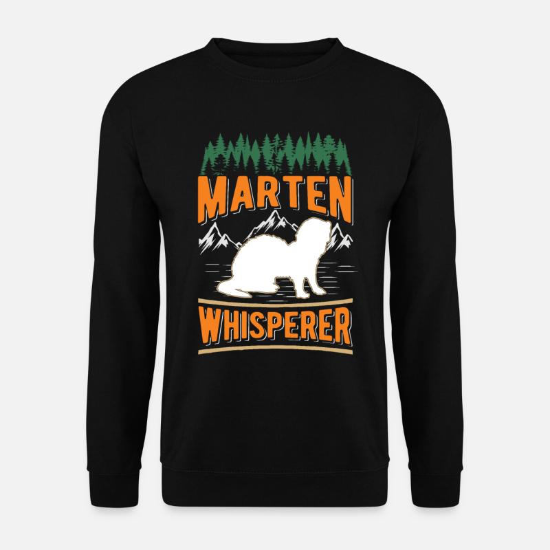Marder Flüsterer Baummarder - Unisex Pullover - Schwarz