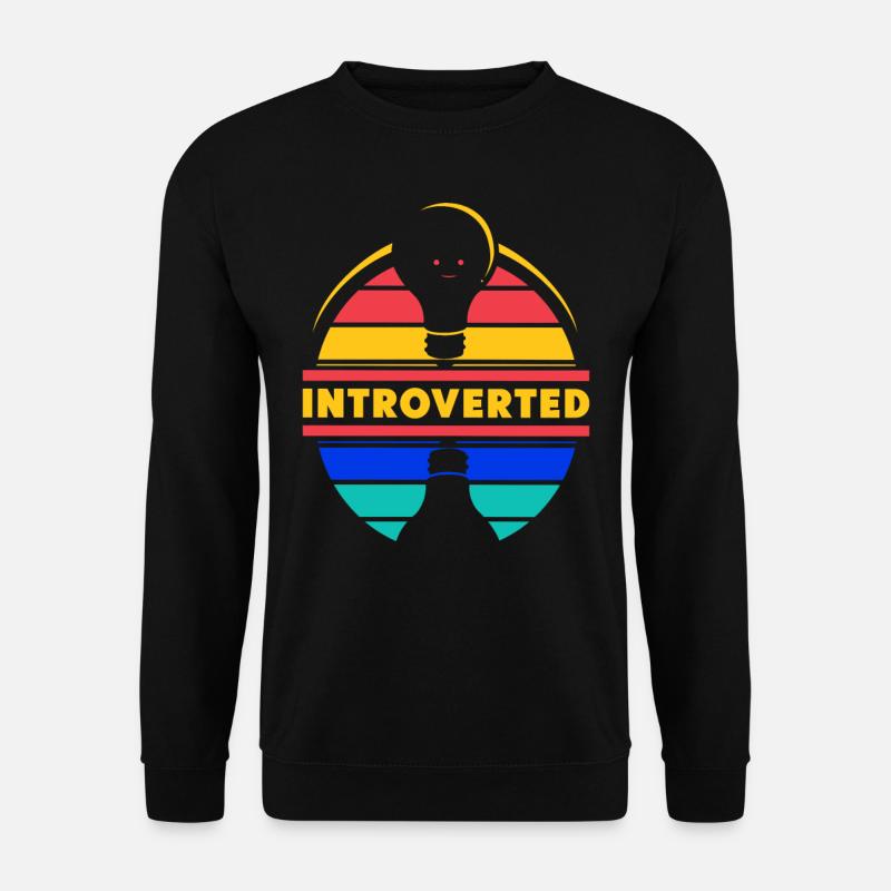 Introverted Introverted Sarcasm Shy - Unisex Sweatshirt - black