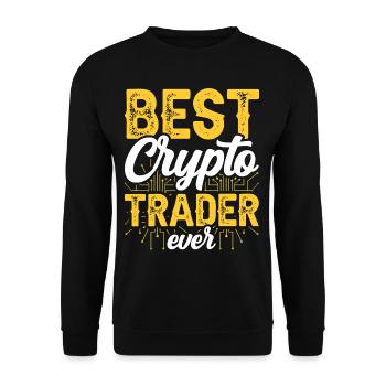 Meilleur crypto trader de tous les temps Trader Crypto - Sweat-shirt Unisexe - noir - Devant - Alina (178cm) & Michal (187cm)