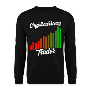 Cryptocurrency Traders Crypto Crypto Trader - Unisex Sweatshirt - black - Front - Alina (178cm) & Michal (187cm)