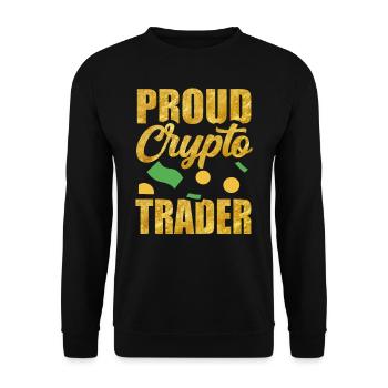 Fier Crypto Trader Trade Crypto Trading - Sweat-shirt Unisexe - noir - Devant - Alina (178cm) & Michal (187cm)