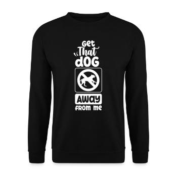Take the dog away from me cat lover cat - Unisex Sweatshirt - black - Front - Alina (178cm) & Michal (187cm)