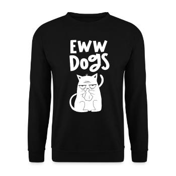 Igitt Dogs Cats Pet Lovers Cat Cute - Unisex Sweatshirt - black - Front - Alina (178cm) & Michal (187cm)