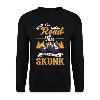 Amateurs de mouffette - Sweat-shirt Unisexe - noir - Devant - Alina (178cm) & Michal (187cm)