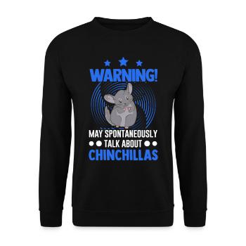 Peut parler spontanément de Chinchillas - Sweat-shirt Unisexe - noir - Devant - Alina (178cm) & Michal (187cm)