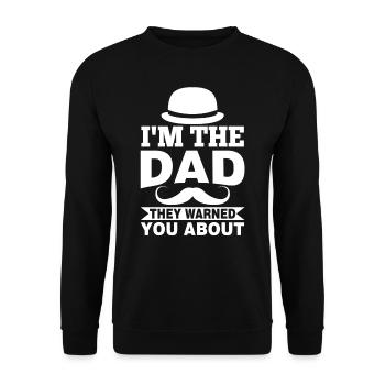 Je suis le Père dont ils vous ont mis en garde - Sweat-shirt Unisexe - noir - Devant - Alina (178cm) & Michal (187cm)