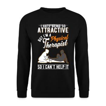 Attractive Physiotherapy Physiotherapy Physio - Unisex Sweatshirt - black - Front - Alina (178cm) & Michal (187cm)