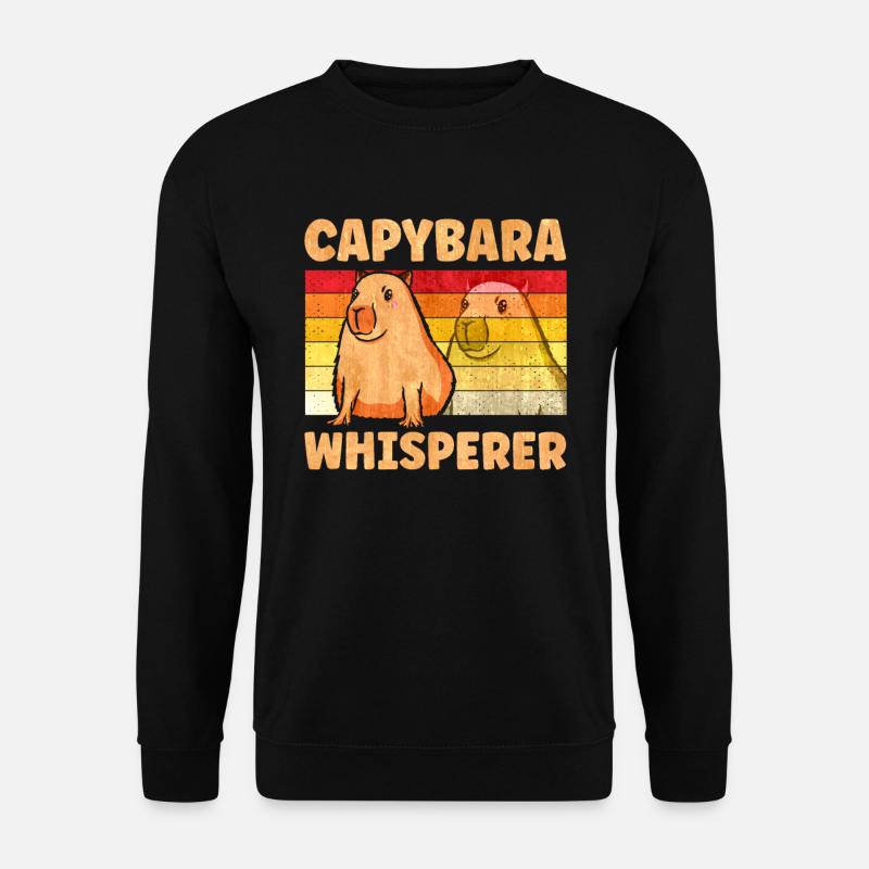 Capybara Whisperer - Unisex Sweatshirt - black