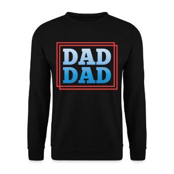 Papa Papa Sayings Daddy Father Father Day - Unisex Sweatshirt - black - Front - Alina (178cm) & Michal (187cm)