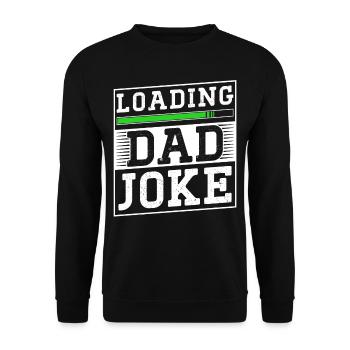 Papa Blague Papa Blagues Père - Sweat-shirt Unisexe - noir - Devant - Alina (178cm) & Michal (187cm)