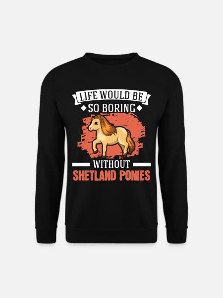 Shetland Pony Gift Shetty - Unisex Sweatshirt - black