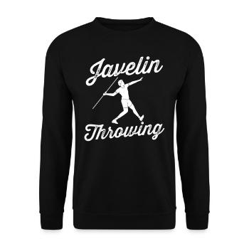 Javelin Throw Javelin Throw Javelin Throw Javelin - Unisex Sweatshirt - black - Front - Alina (178cm) & Michal (187cm)