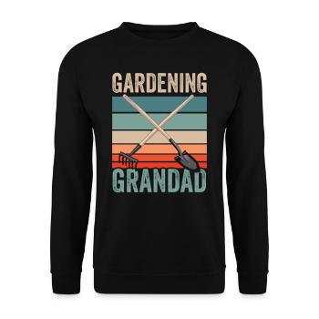 Jardinage Grand-père Jardin Grand-père Jardinier - Sweat-shirt Unisexe - noir - Devant - Alina (178cm) & Michal (187cm)