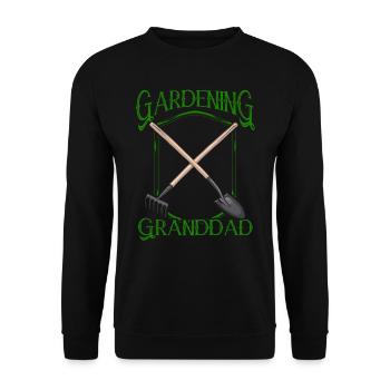 Jardinage Grand-père Jardinier Grand-père Jardin - Sweat-shirt Unisexe - noir - Devant - Alina (178cm) & Michal (187cm)