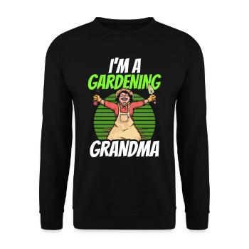 Je suis une grand-mère jardinière jardinière - Sweat-shirt Unisexe - noir - Devant - Alina (178cm) & Michal (187cm)