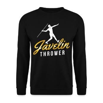 Javelin Throw Javelin Throw Javelin Throw - Unisex Sweatshirt - black - Front - Alina (178cm) & Michal (187cm)