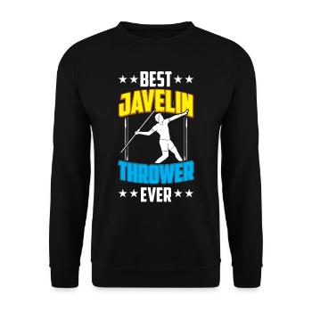 Bester Speerwerfer Aller Zeiten Speer Speerwerfen - Unisex Pullover - Schwarz - Vorne - Alina (178cm) & Michal (187cm)