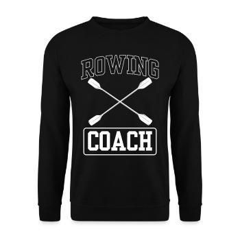 Rowing Trainer Rowing Boat Rowing Rowing Rowing Rowing - Unisex Sweatshirt - black - Front - Alina (178cm) & Michal (187cm)