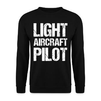 Pilot Of a Light Aircraft Jet Small Aircraft - Unisex Sweatshirt - black - Front - Alina (178cm) & Michal (187cm)