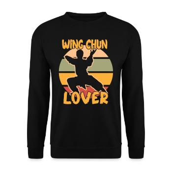 Wing Chun Lover Martial Arts Martial Arts Trainer - Unisex Sweatshirt - black - Front - Alina (178cm) & Michal (187cm)