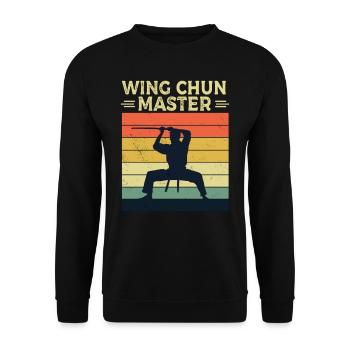 Wing Chun Master Martial Arts Martial Arts Trainer - Unisex Sweatshirt - black - Front - Alina (178cm) & Michal (187cm)