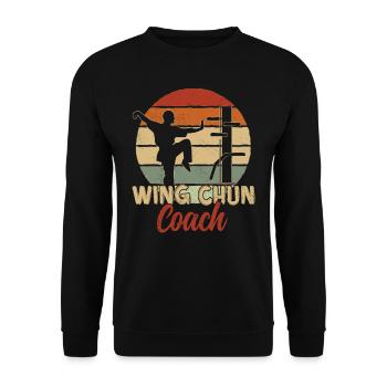 Wing Chun Trainer Training Martial Arts Martial Arts - Unisex Sweatshirt - black - Front - Alina (178cm) & Michal (187cm)
