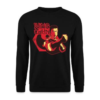 Wing Chun Training Martial Arts Trainer Martial Arts - Unisex Sweatshirt - black - Front - Alina (178cm) & Michal (187cm)