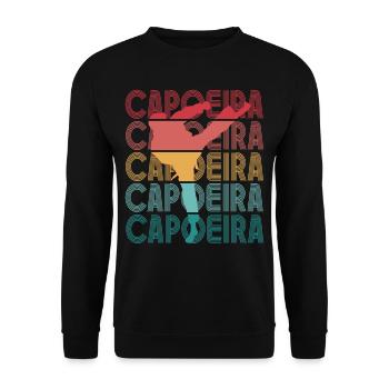 Capoeira Hobby Entraînement aux arts martiaux brésiliens - Sweat-shirt Unisexe - noir - Devant - Alina (178cm) & Michal (187cm)
