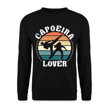 Amateurs de Capoeira Hobby Arts Martiaux Brésilien - Sweat-shirt Unisexe - noir - Devant - Alina (178cm) & Michal (187cm)