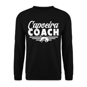 Entraîneur de Capoeira Brésil Hobby Arts Martiaux - Sweat-shirt Unisexe - noir - Devant - Alina (178cm) & Michal (187cm)