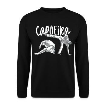 Capoeira Martial Arts Training Hobby Brazilian - Unisex Sweatshirt - black - Front - Alina (178cm) & Michal (187cm)
