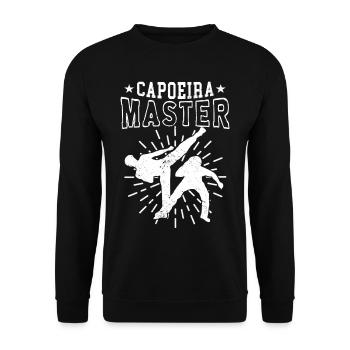 Capoeira Maître Arts Martiaux Brésilien Hobby - Sweat-shirt Unisexe - noir - Devant - Alina (178cm) & Michal (187cm)