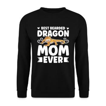 Best Bearded Dragon Mom Ever Bartagamen Mama - Unisex Sweatshirt - black - Front - Alina (178cm) & Michal (187cm)
