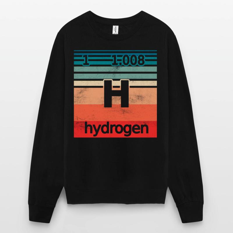 Hydrogène Hydrogène Élément Energie Sweat-shirt Unisexe