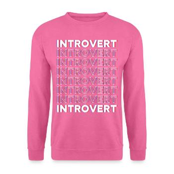 Sarcasme introverti Timide introverti - Sweat-shirt Unisexe - rose - Devant