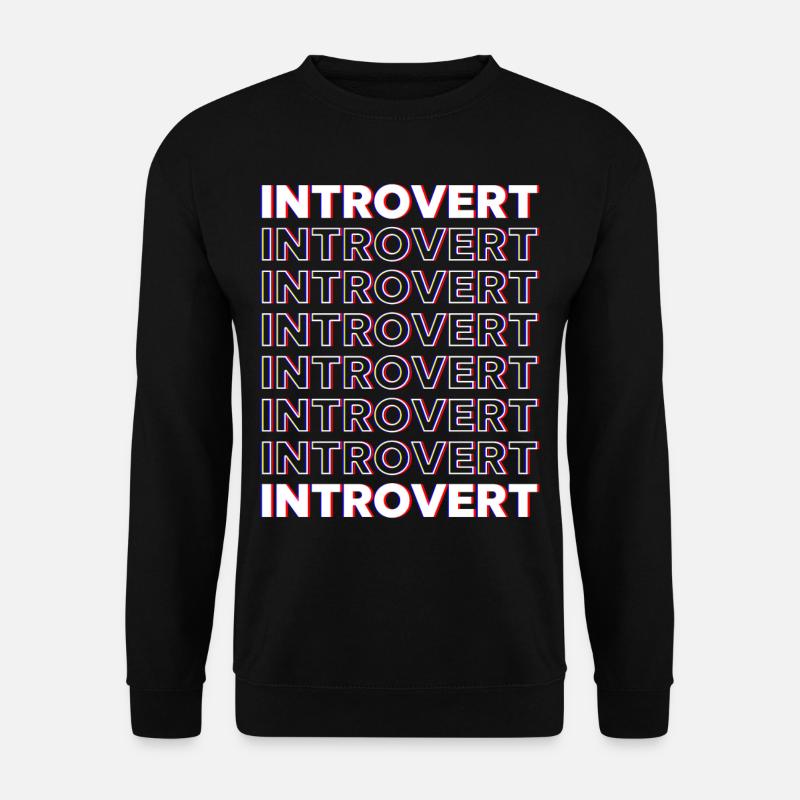 Sarcasme introverti Timide introverti - Sweat-shirt Unisexe - noir