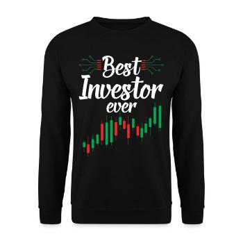 Bester Investor Aller Zeiten Investieren Anleger - Unisex Pullover - Schwarz - Vorne - Alina (178cm) & Michal (187cm)
