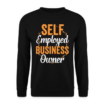 Propriétaire d’entreprise indépendant Travailleur autonome - Sweat-shirt Unisexe - noir - Devant - Alina (178cm) & Michal (187cm)
