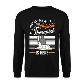 Physiotherapist Physiotherapy Physio - Unisex Sweatshirt - black - Front - Alina (178cm) & Michal (187cm)
