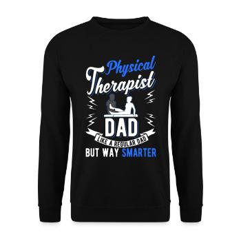 Physiotherapist Father Physio Papa - Unisex Sweatshirt - black - Front - Alina (178cm) & Michal (187cm)