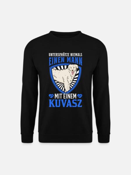 Kuvasz Mann Ungarischer Kuvasz - Unisex Pullover - Schwarz