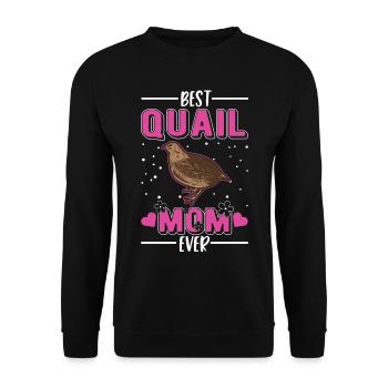 Meilleure maman de caille jamais Wachtel - Sweat-shirt Unisexe - noir - Devant - Alina (178cm) & Michal (187cm)