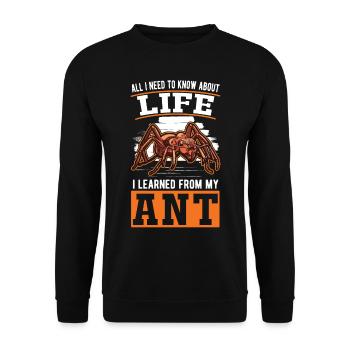 Ants Ant Farm Anthill Fire Ants - Unisex Sweatshirt - black - Front - Alina (178cm) & Michal (187cm)