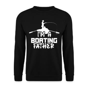Je suis un père plaisancier bateau de navigation de plaisance - Sweat-shirt Unisexe - noir - Devant - Alina (178cm) & Michal (187cm)