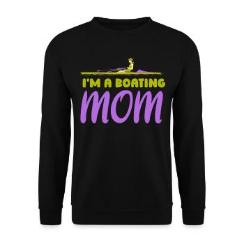 Je suis une mère plaisancier yacht de navigation de plaisance - Sweat-shirt Unisexe - noir - Devant - Alina (178cm) & Michal (187cm)