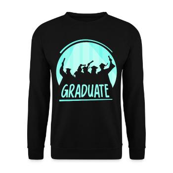Graduate Graduate Graduate Festival - Unisex Sweatshirt - black - Front - Alina (178cm) & Michal (187cm)