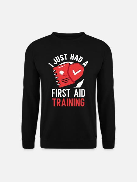 Ich Hatte Gerade Einen Erste Hilfe Kurs Lehrer - Unisex Pullover - Schwarz