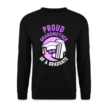 Proud Grandmother Of a Graduate Graduate - Unisex Sweatshirt - black - Front - Alina (178cm) & Michal (187cm)
