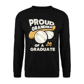 Proud Grandmother Of a Graduate Graduate - Unisex Sweatshirt - black - Front - Alina (178cm) & Michal (187cm)