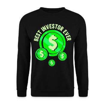 Best Investor Ever Investor Investing - Unisex Sweatshirt - black - Front - Alina (178cm) & Michal (187cm)